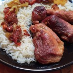 Tavaszi lecsós szelet – párolt rizs körettel